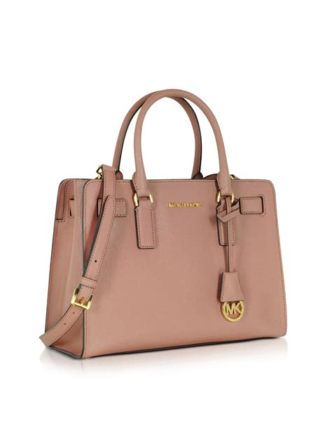 michael kors dillon dusty rose purse|Michael Kors Dillon Saffiano Leather East West Satchel dusty rose.